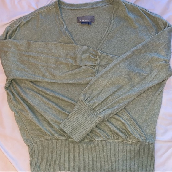 Anthropologie long sleeve wrap top - Picture 2 of 4